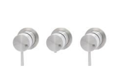 MURO TUA Inbyggd duschtermostatblandare med 2 avstängningsventiler, krom M1.B34T.R.CR