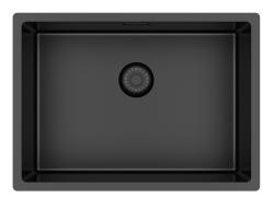 Pure.Sink Exclusivo Special 35 cm lång Gun metal diskho 50x35 cm 10 mm radie PEX5035-61