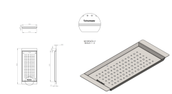 Massimo Accessoire Insatslåda Svart Matt 183x430x19mm