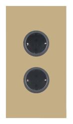 Indux Corner Energisäule mit 2 Steckdosen Randschuss Gold 1208972283