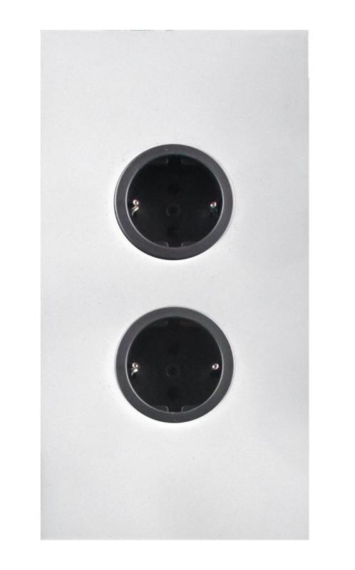 Indux Corner Energisäule med 2 uttag, jordad, vit 1208972293