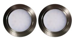 Indux Luma Inbyggd köksbelysning Multi Tone LED Set 2 spotlights rostfritt stål-look 1208972400