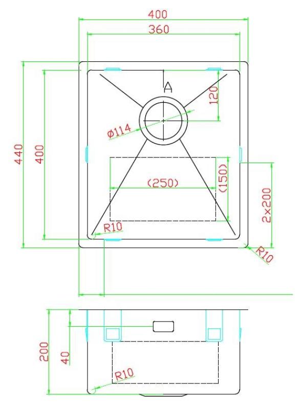 Pure.Sink Luxion PVD Antik bronsdiskho 36x40 cm underbyggd, infälld och påbyggd  med bottenhylla PLX3640-64