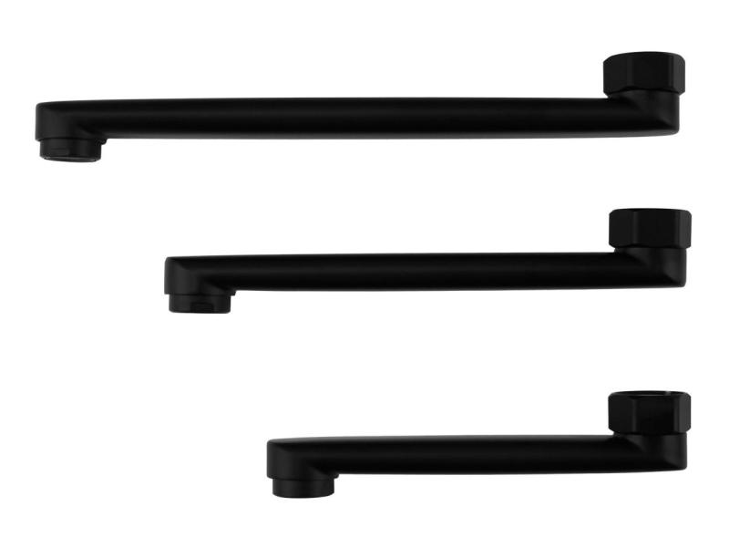 Aquanello Casa Enspaks kökskran svart med utlopp 15 cm BL-1415-CS