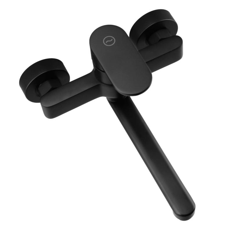 Aquanello Casa Enspaks kökskran svart med utlopp 20 cm BL-1420-CS