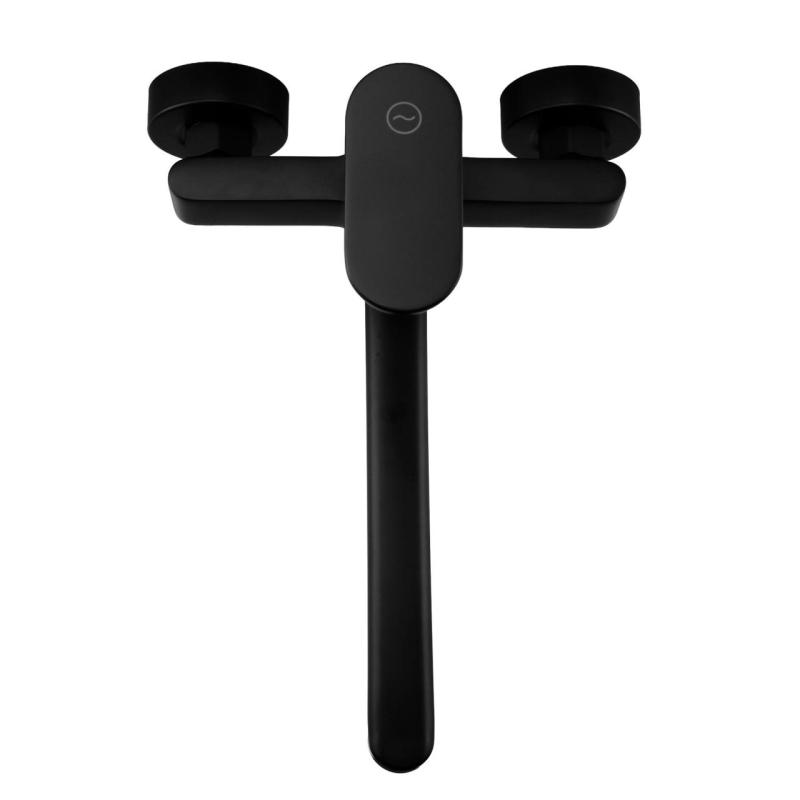 Aquanello Casa Enspaks kökskran svart med utlopp 25 cm BL-1425-CS