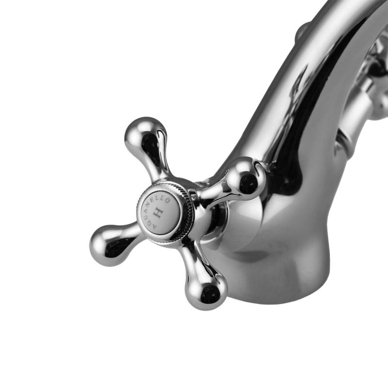 Aquanello Heritage Ascot Klassisk nostalgisk tvättställsblandare i krom CR-4101-HA