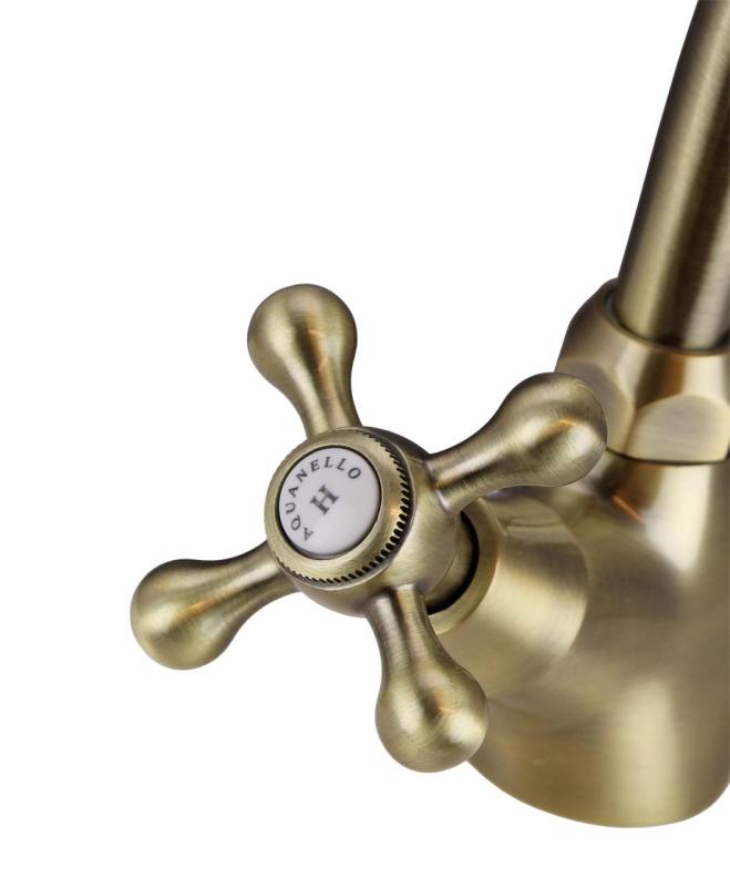 Aquanello Heritage Ascot Klassisk kök Nostalgisk kökskran Brons BN-4004-HA