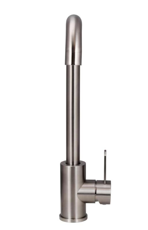 Aquanello Forma Massiv rostfri köksblandare med ett handtag SS-1001-FM