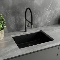 Ausmann Alira Gun metal Kökskran med flexibel utloppsrör 1208972567