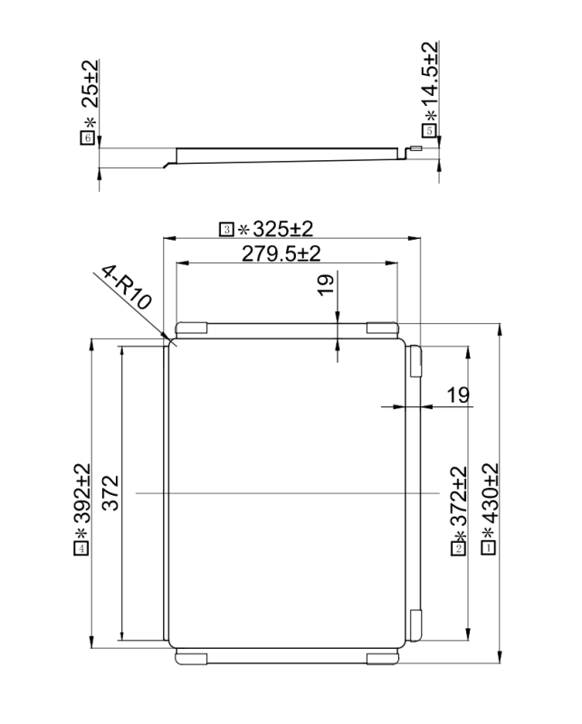 Pure.Sink Exclusivo Guldfärgad avrinningsbricka för diskbänk, 440 x 335 mm, modell PEXTRAY-60