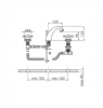 Huber Victorian 3 gats Thermostatische Wastafelmengkraan Chroom VTT71010